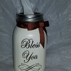 Handmade Mason Tissue Jar